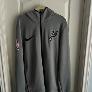 Nike San Antonio Spurs Team Issued Game Zip Scuba Hoodie